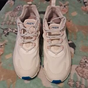 Nike Air White and Blue Athletic Shoes